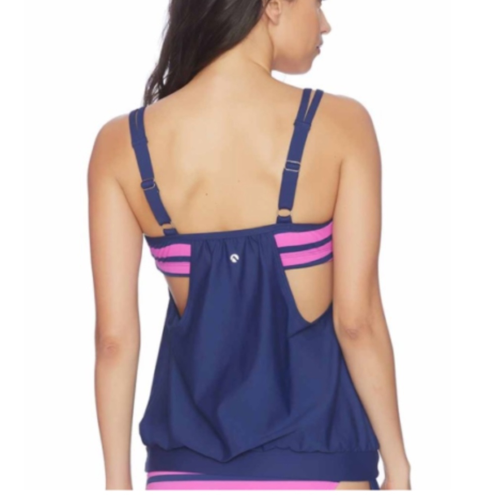 Next Synchrony Modest Drape Tankini Top - Picture 2 of 5